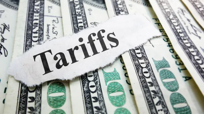 Tariff Newspaper headline